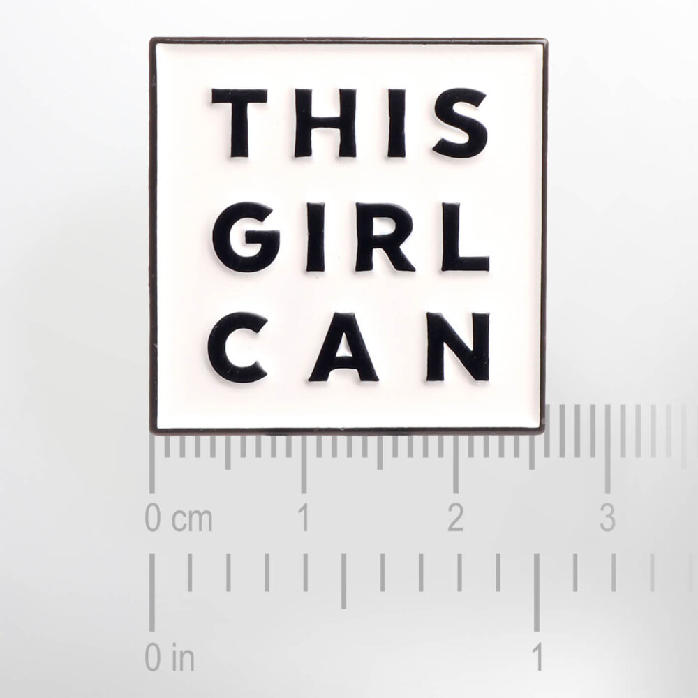 This Girl Can  – Smaltovaný odznak (#624) - Image 2