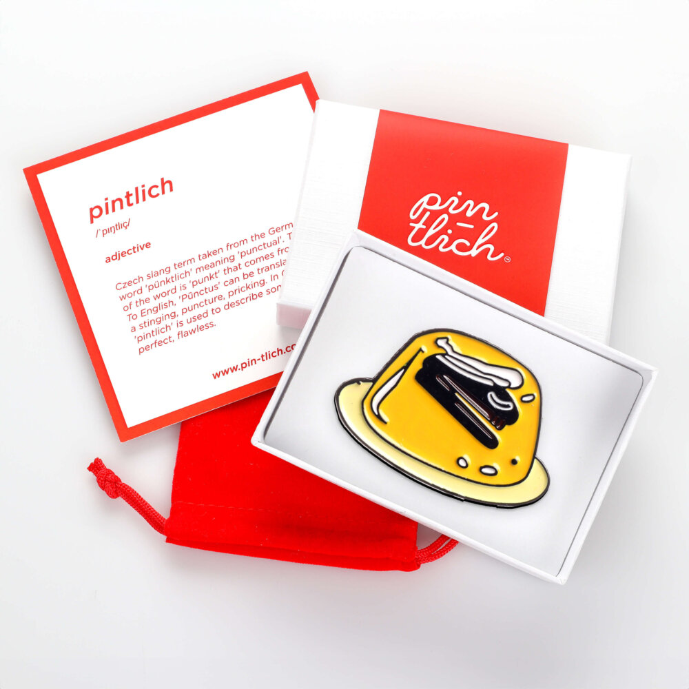 The Office – Stapler in Jello – Smaltovaný odznak (#629) - Image 6
