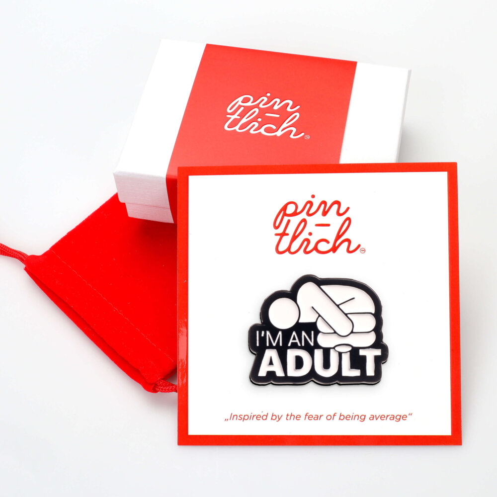 I'm an Adult – Smaltovaný odznak (#631) - Image 3