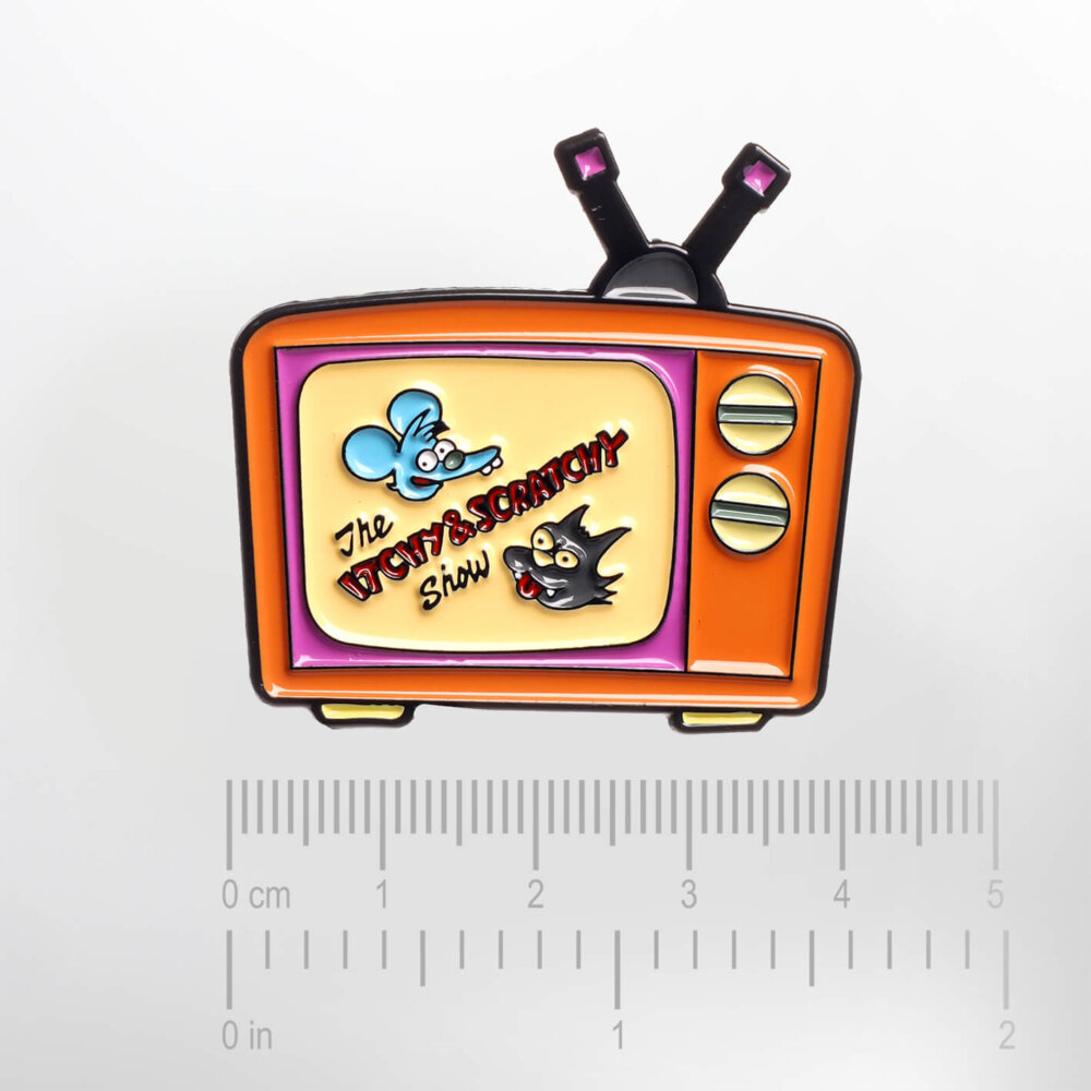 The Simpsons – The Itchy & Scratchy Show – Smaltovaný odznak (#677) - Image 2