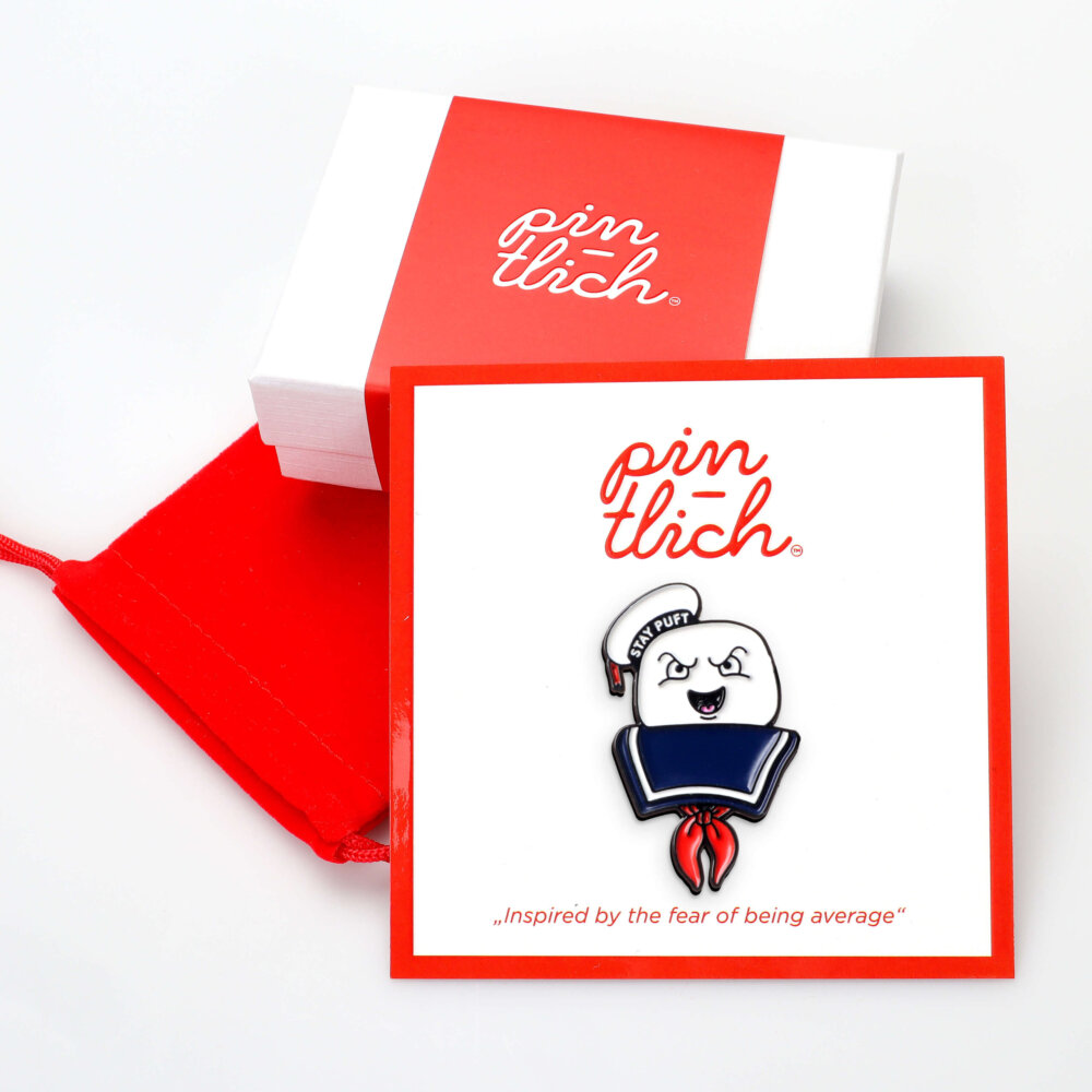 Ghostbusters – Stay Puft Marshmallow Man – Smaltovaný odznak (#692) - Image 3