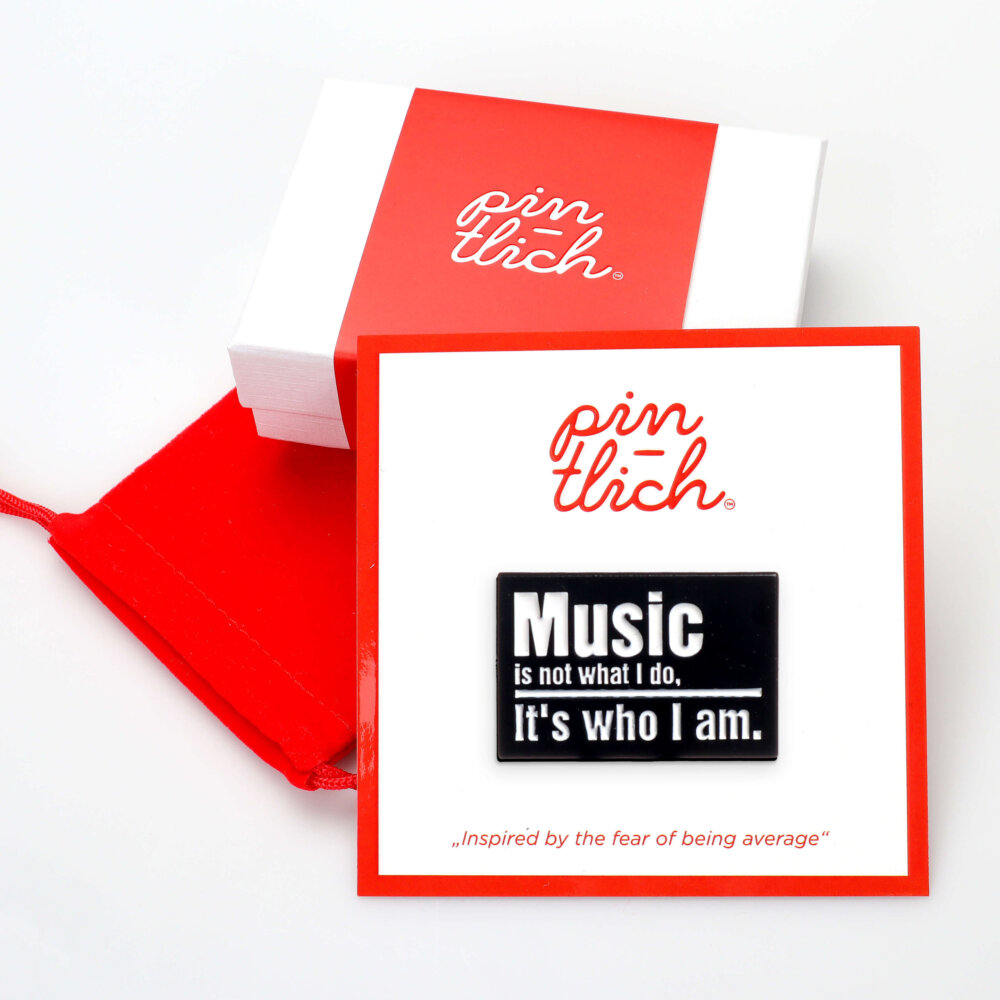 Music Is Not What I Do, It's Who I am. – Smaltovaný odznak (#731) - Image 3
