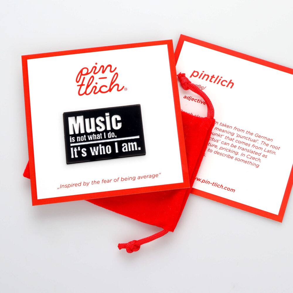 Music Is Not What I Do, It's Who I am. – Smaltovaný odznak (#731) - Image 5