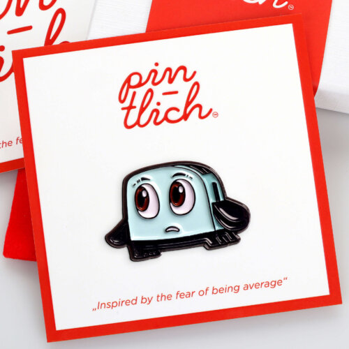 Cute Toaster – Smaltovaný odznak (#561)