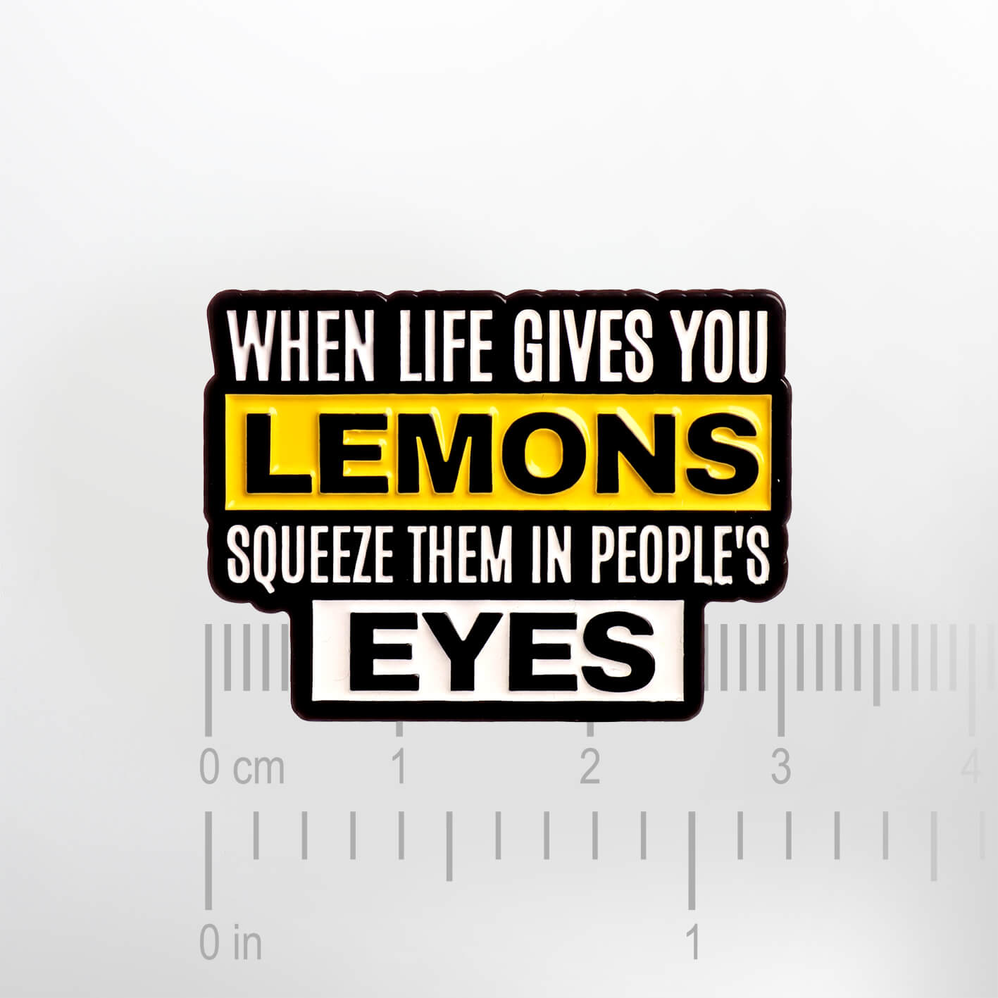 When Life Gives You Lemons – Smaltovaný odznak (#679) - Obrázek 2