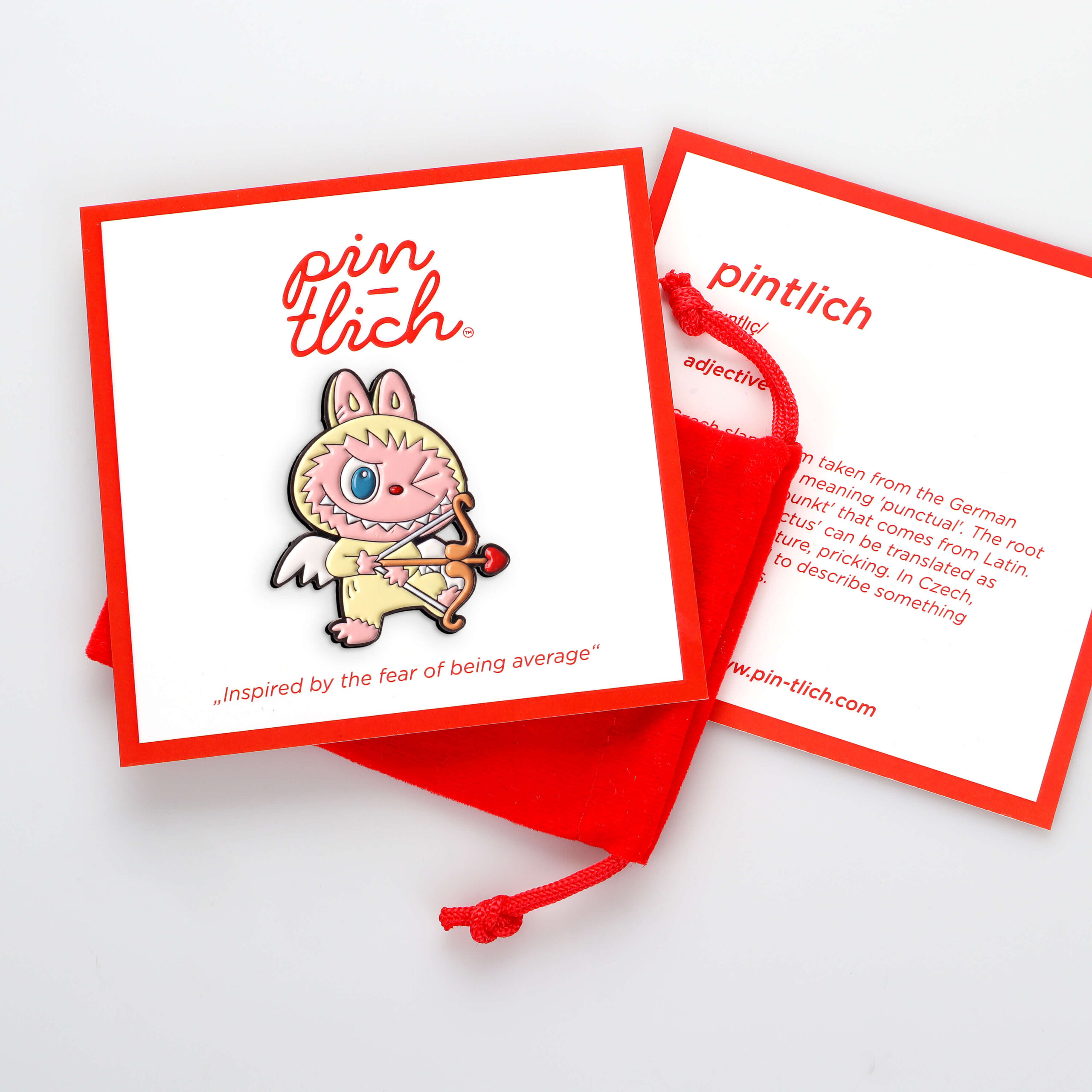 Labubu Cupid Monster – Smaltovaný odznak (#788) - Obrázek 5