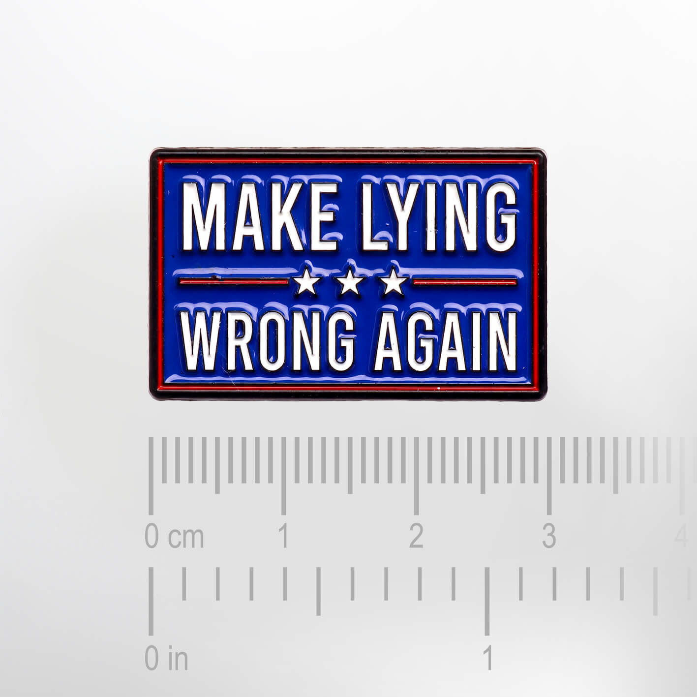 Make Lying Wrong Again – Smaltovaný odznak (#851) - Obrázek 2