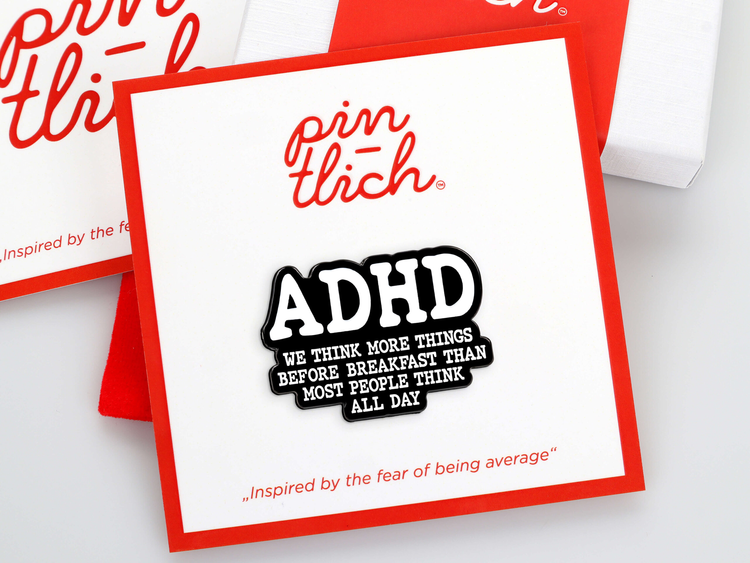 ADHD Thoughts – Smaltovaný odznak (#856)