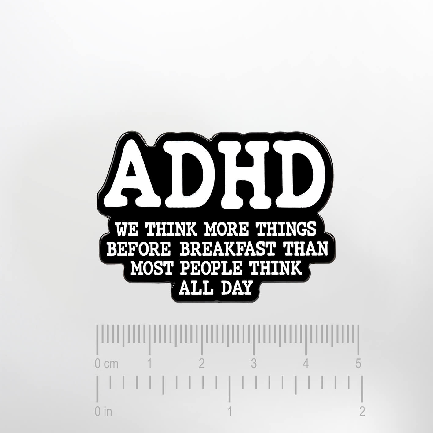 ADHD Thoughts – Smaltovaný odznak (#856) - Obrázek 2