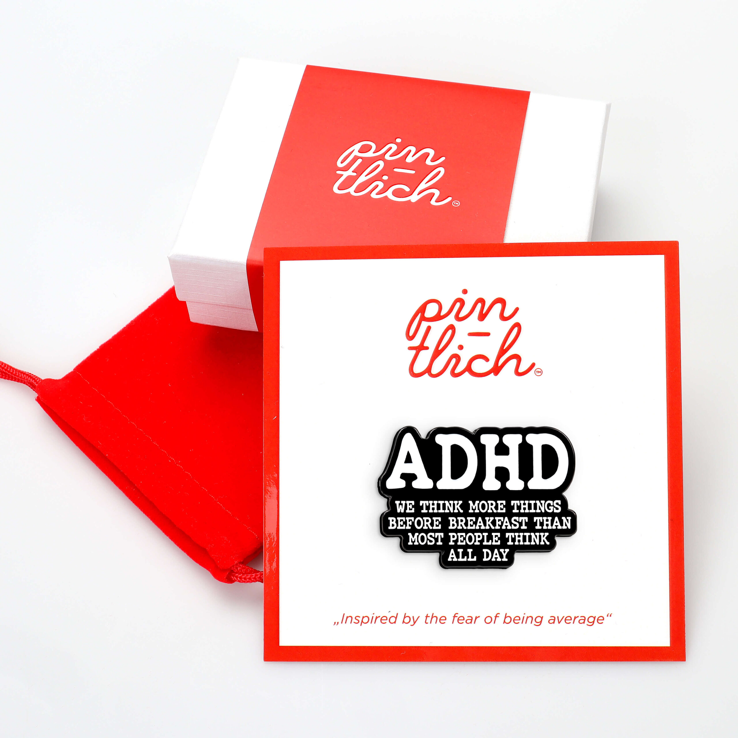 ADHD Thoughts – Smaltovaný odznak (#856) - Obrázek 3