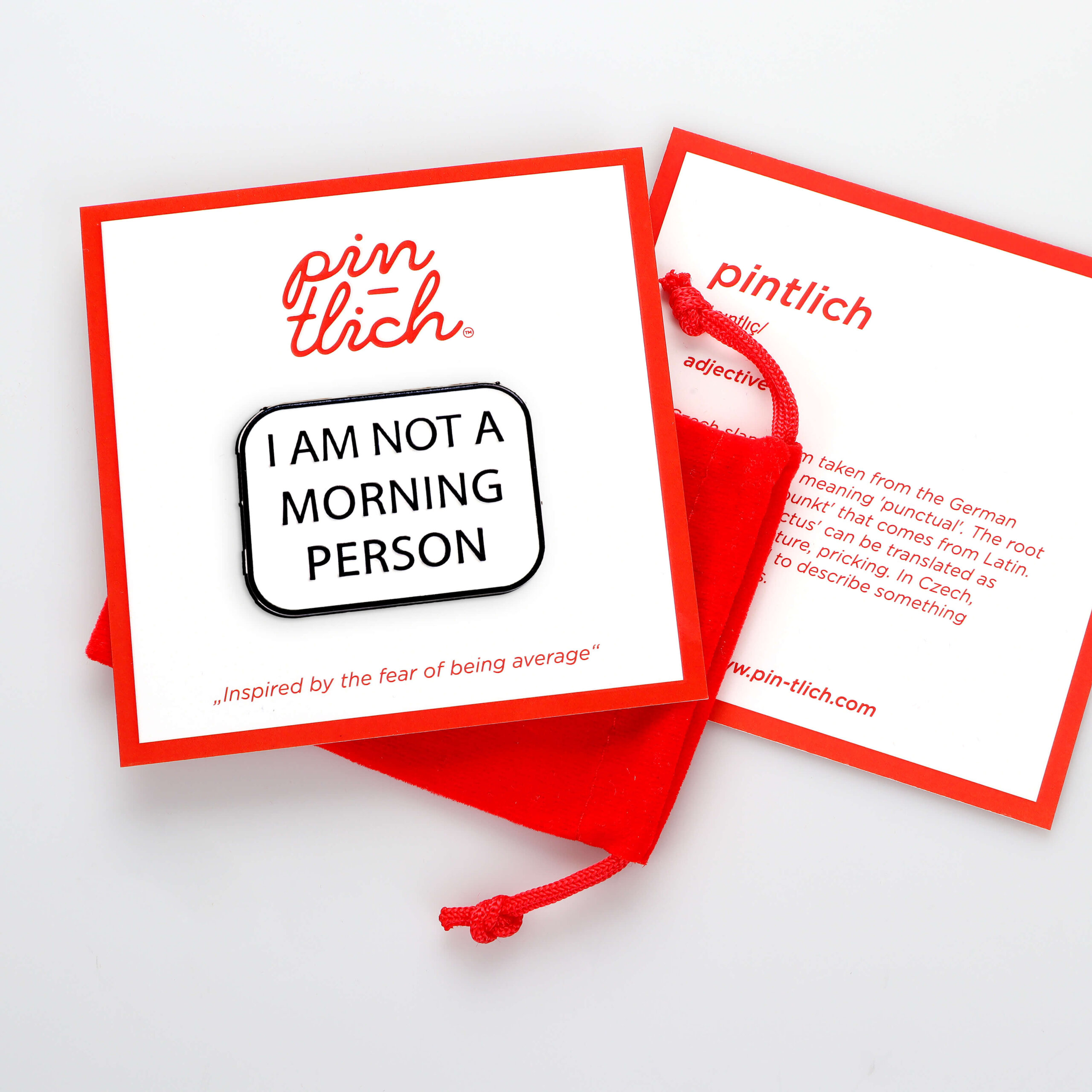 I Am Not A Morning Person – Smaltovaný odznak (#860) - Obrázek 5