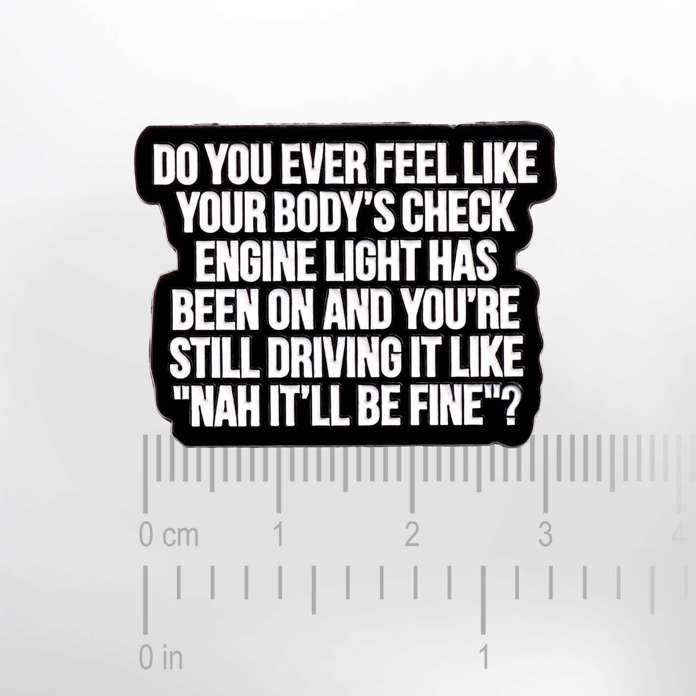 Body Check Engine Light – Smaltovaný odznak (#867) - Obrázek 2