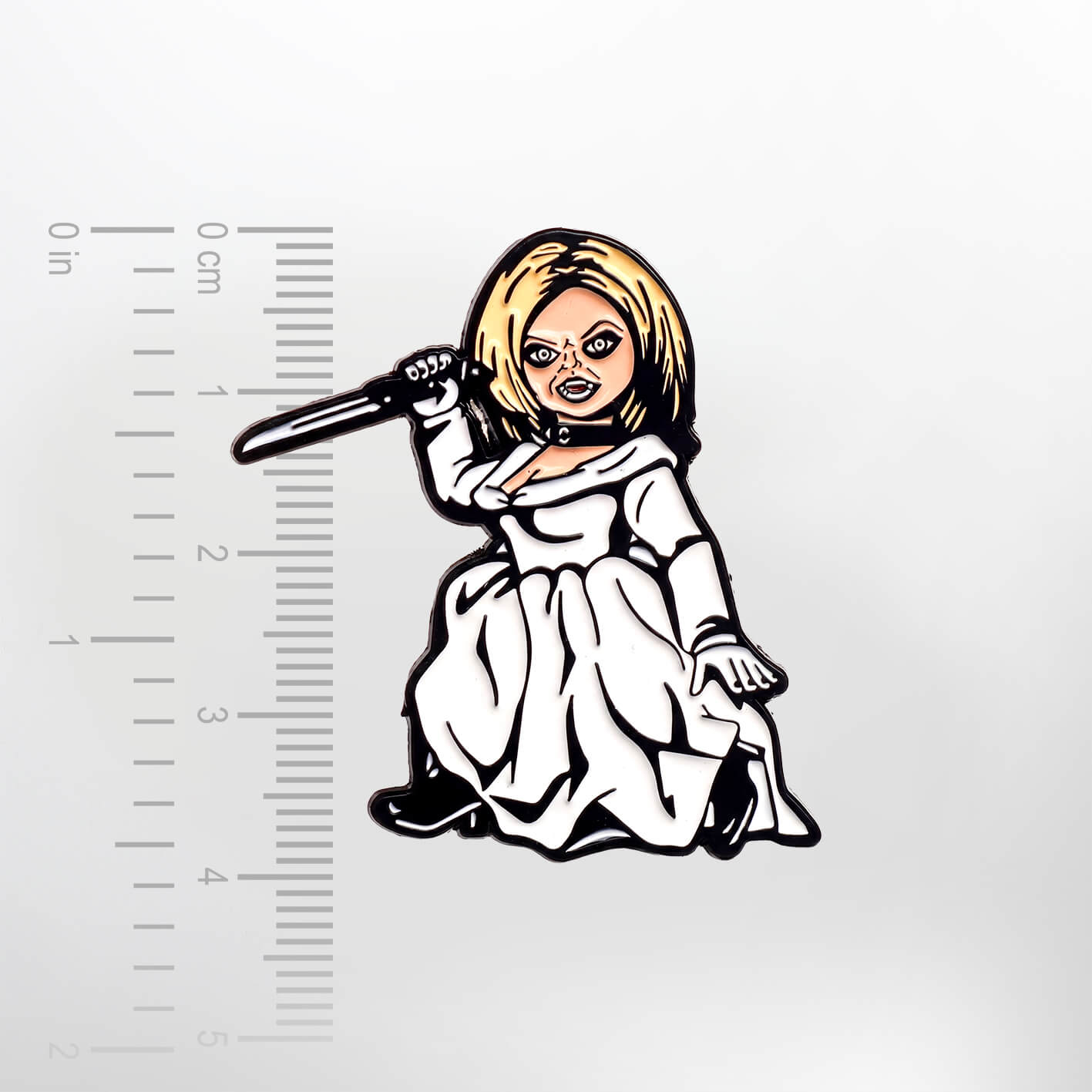 Tiffany Bride of Chucky – Smaltovaný odznak (#875) - Obrázek 2