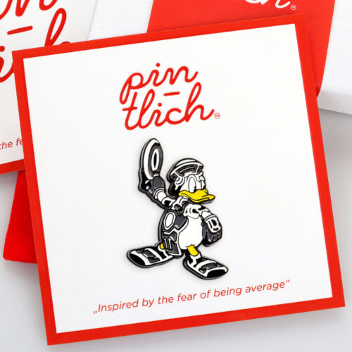 Donald Duck Tron Style – Smaltovaný odznak (#906)