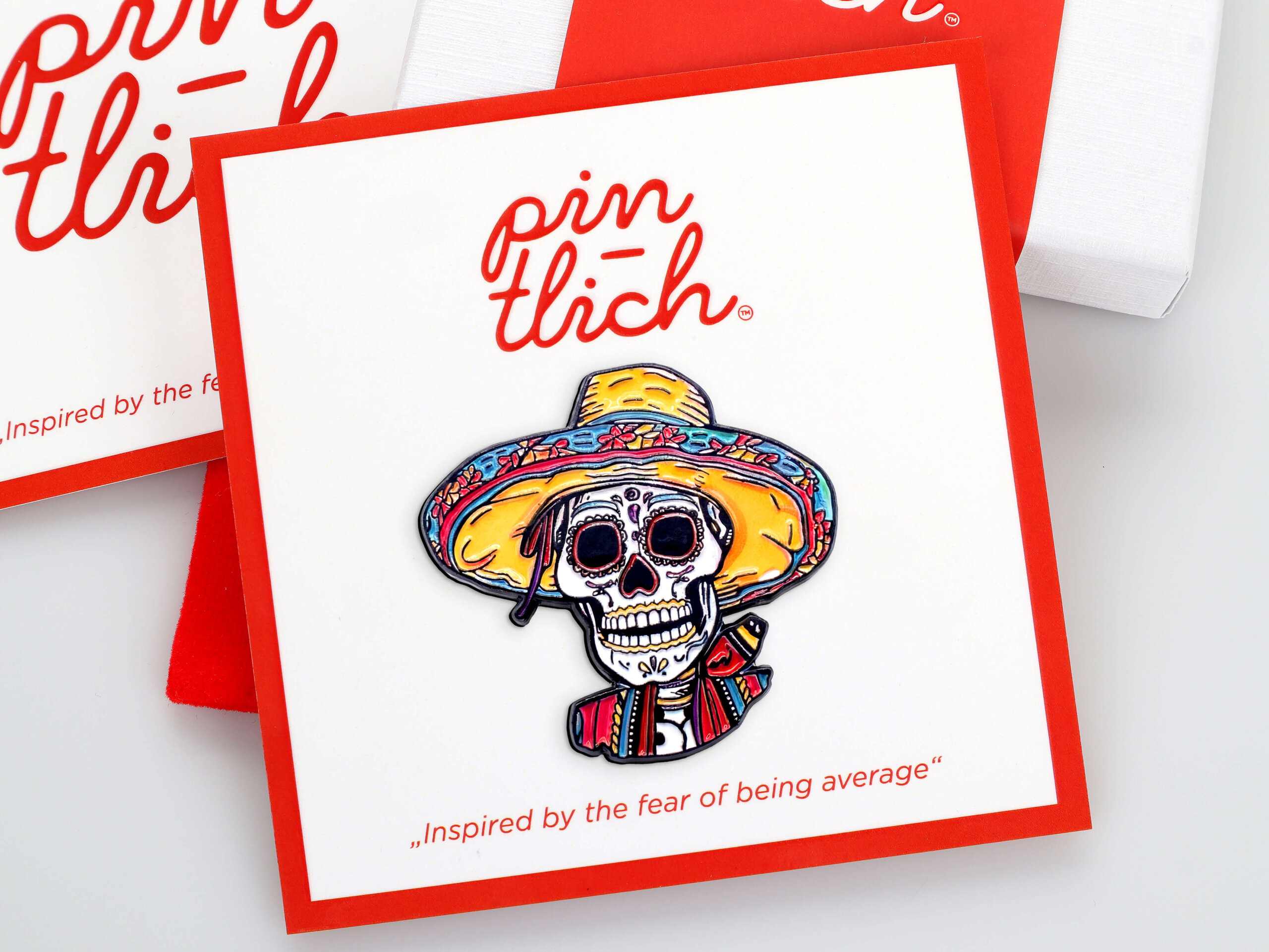 Mexican Sugar Skull – Smaltovaný odznak (#915)