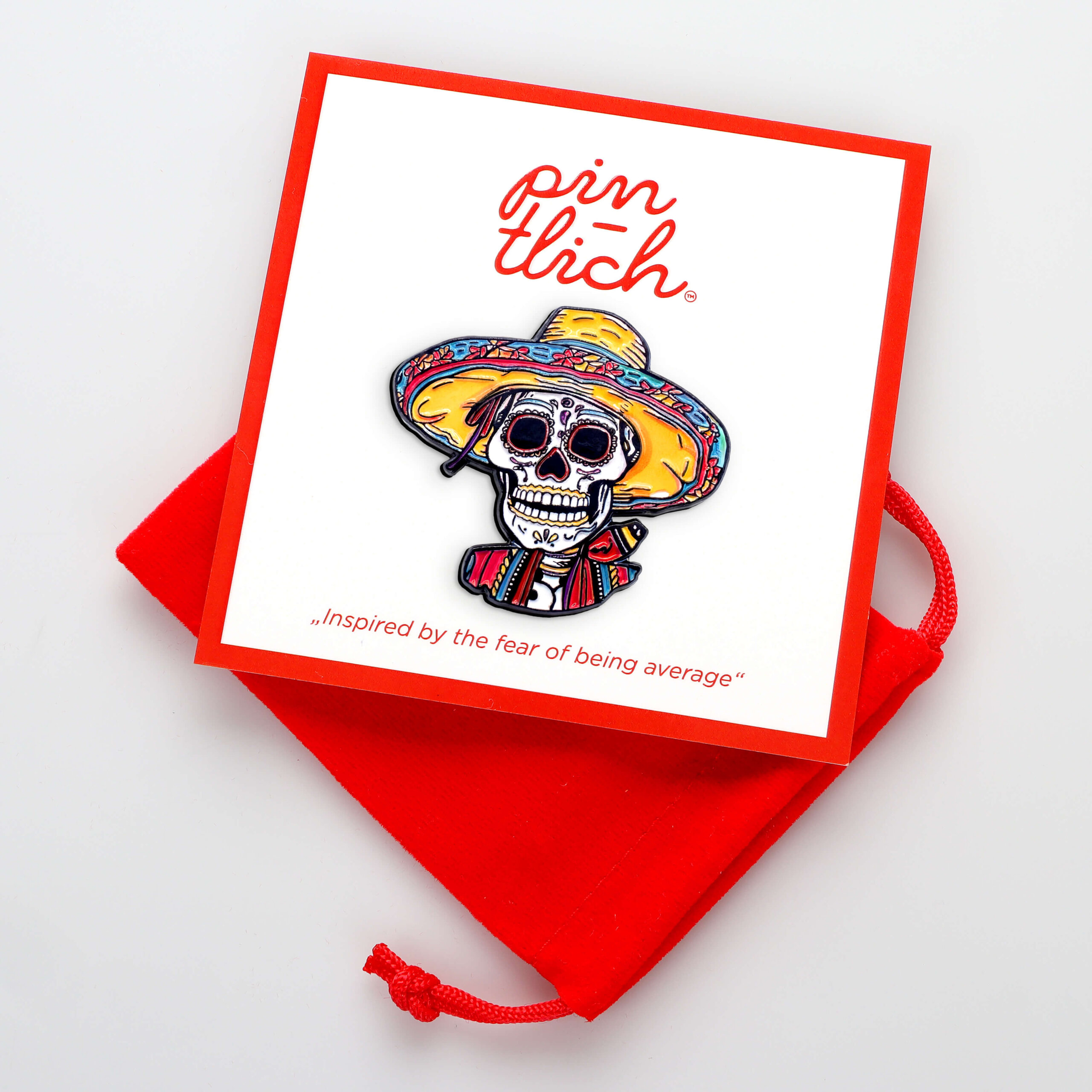 Mexican Sugar Skull – Smaltovaný odznak (#915) - Obrázek 4