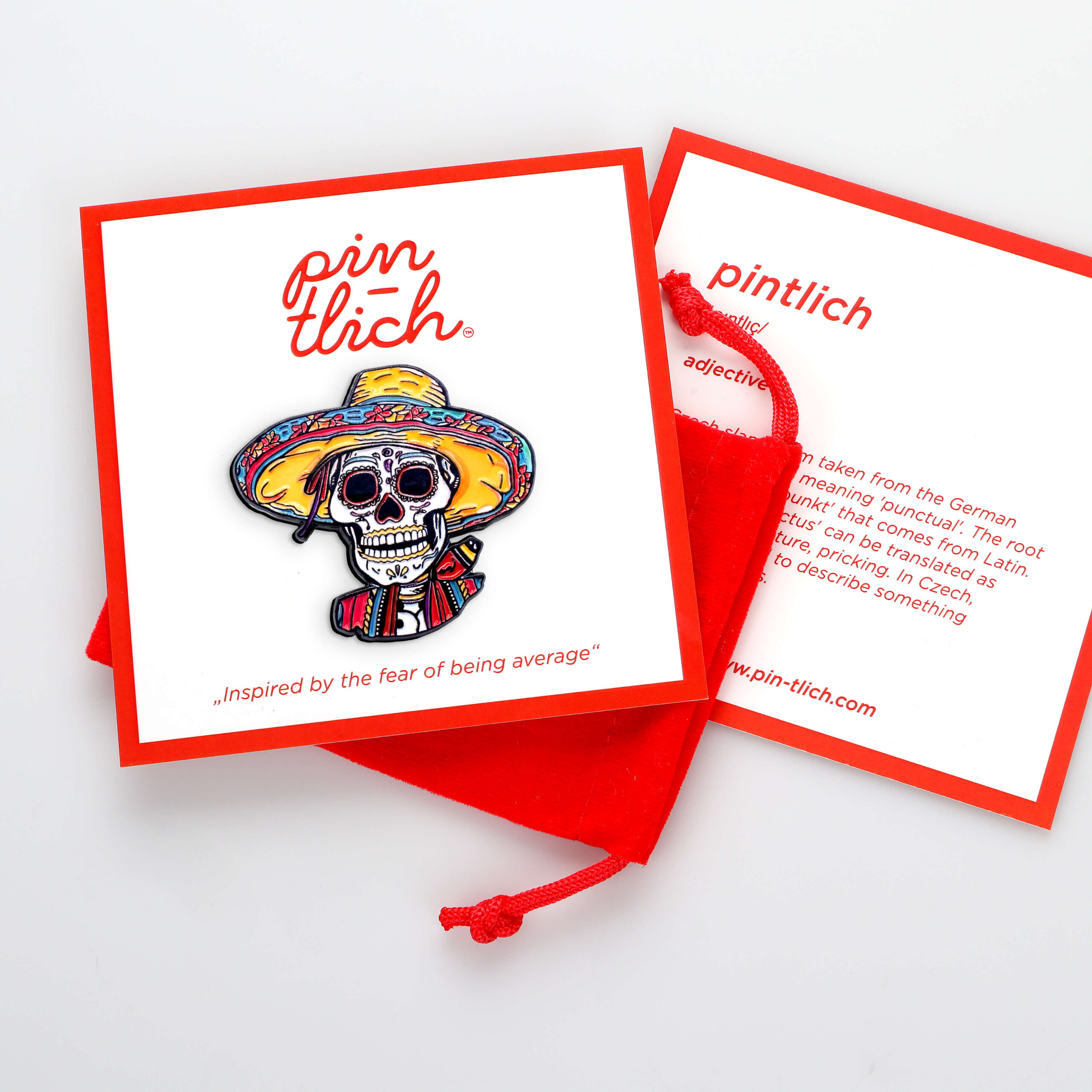 Mexican Sugar Skull – Smaltovaný odznak (#915) - Obrázek 5