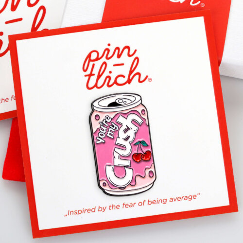 You're My Crush Cherry Soda – Smaltovaný odznak (#918)