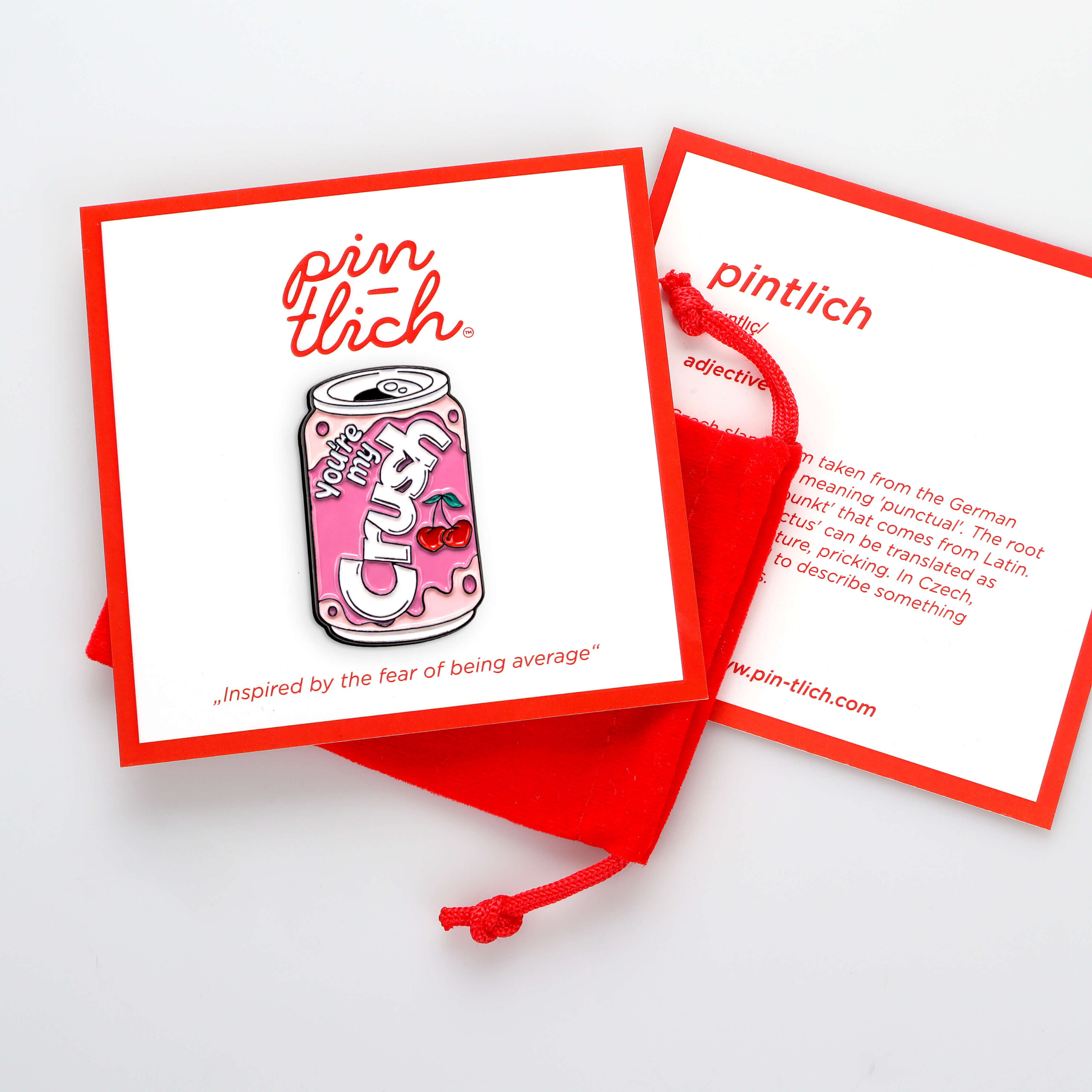 You're My Crush Cherry Soda – Smaltovaný odznak (#918) - Obrázek 5