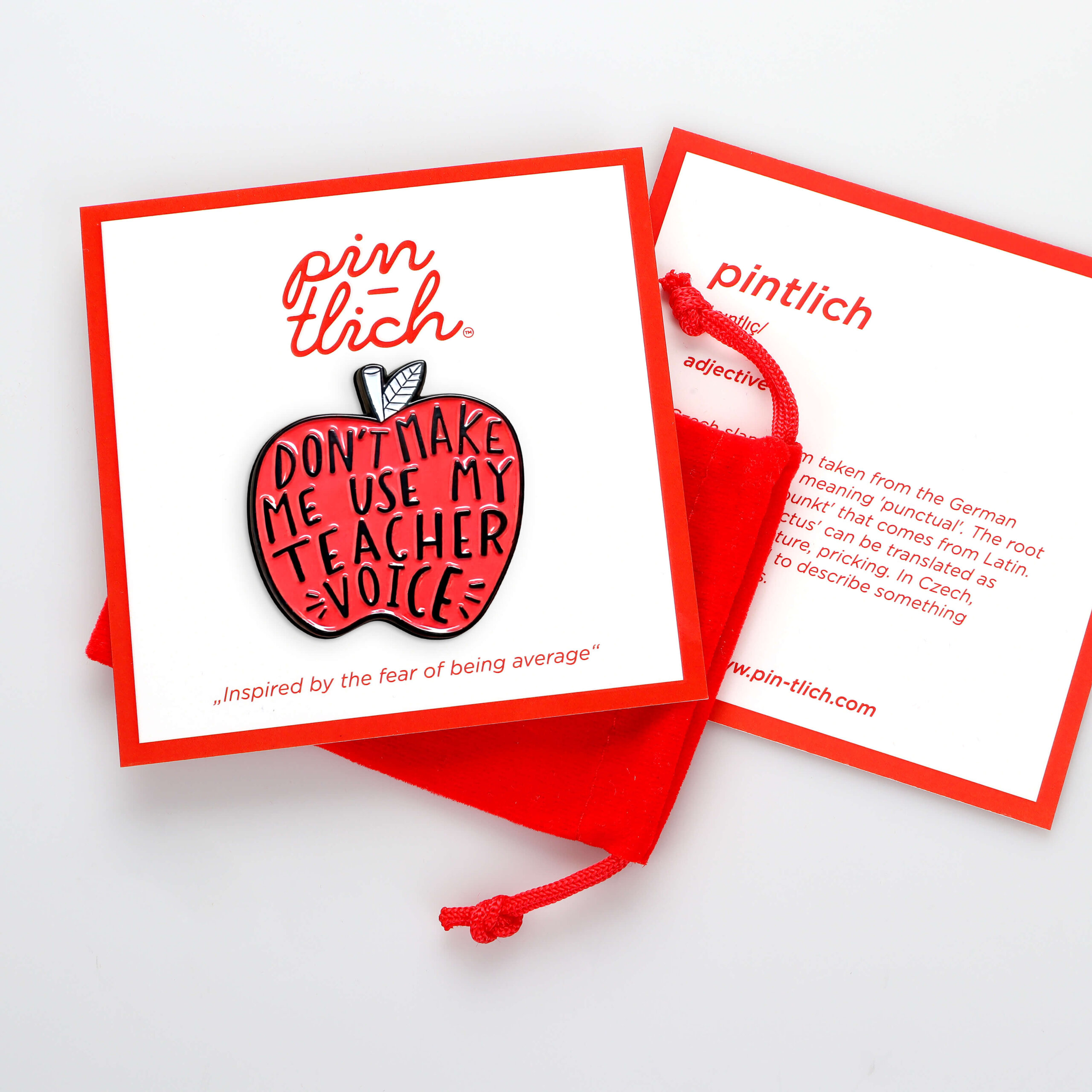 Teacher Voice Apple – Smaltovaný odznak (#921) - Obrázek 5