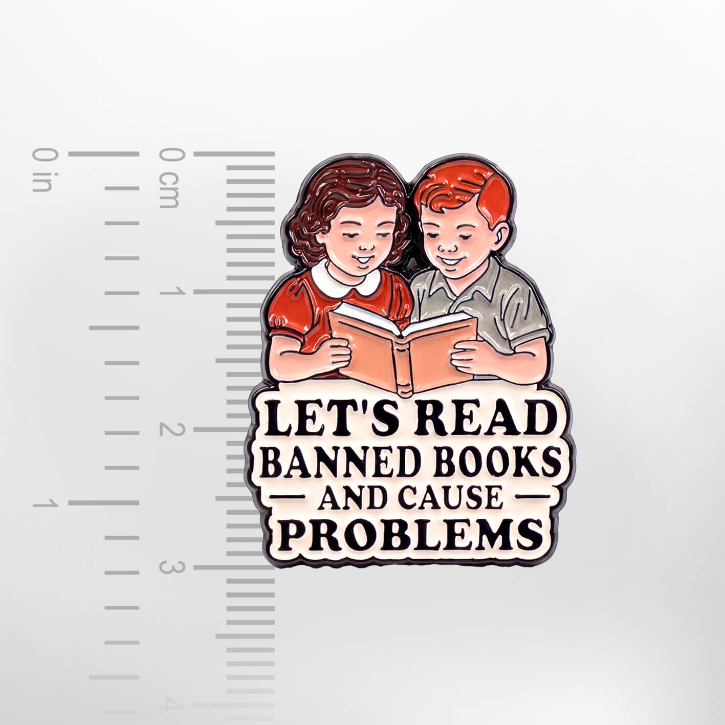 Read Banned Books – Smaltovaný odznak (#923) - Obrázek 2